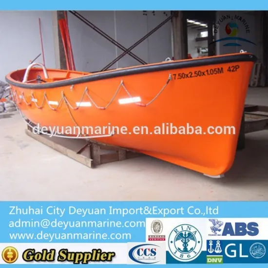 15 person FRP Open type Lifeboat with CCS certificate