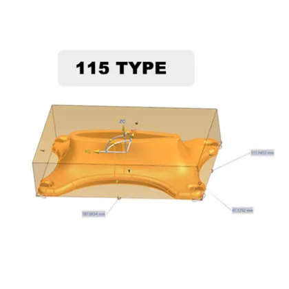 Anodized Aluminum Hydro Foil Base Topplate for Water Sports Accessories