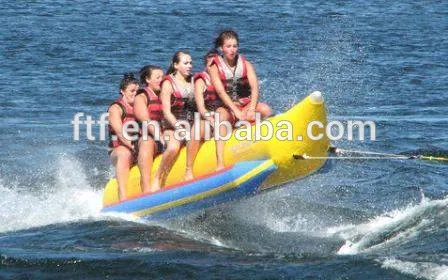 2016 hot sale custom pvc double banana inflatable boat for water game,Inflatable Banana Boat
