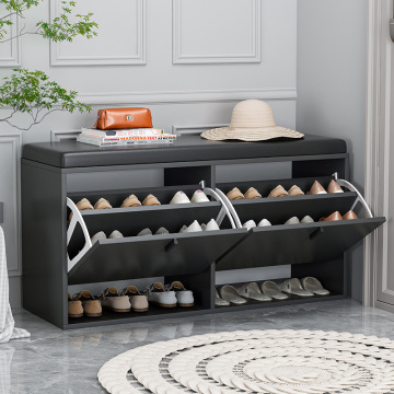 Nordic Luxury Space Saving Shoe Stool Cabinet