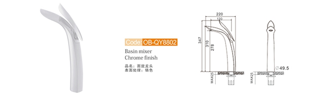 Bathroom Sink Faucet Ob Qy8802 W1