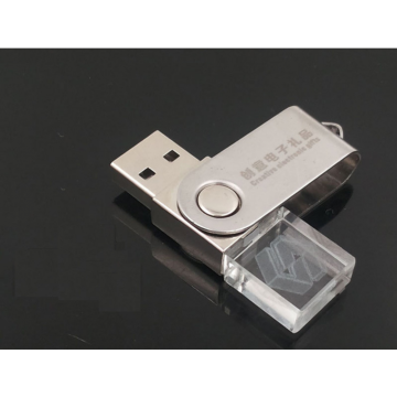 Ukiran disesuaikan 32GB 128GB Crystal USB Flash Drive