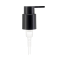 Bomba de loção com bico longo e liso preto com rotação de 360 ​​graus 24/410 com clipe brilhante
