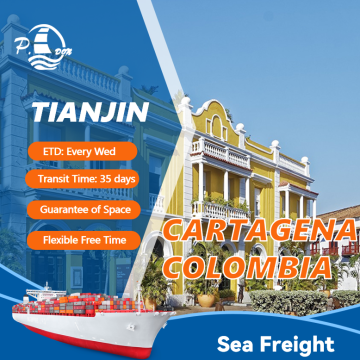 Frete marinho de Tianjin a Cartagena
