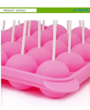 20-Capacity Silicone Lollypop Mold with 20 sticks