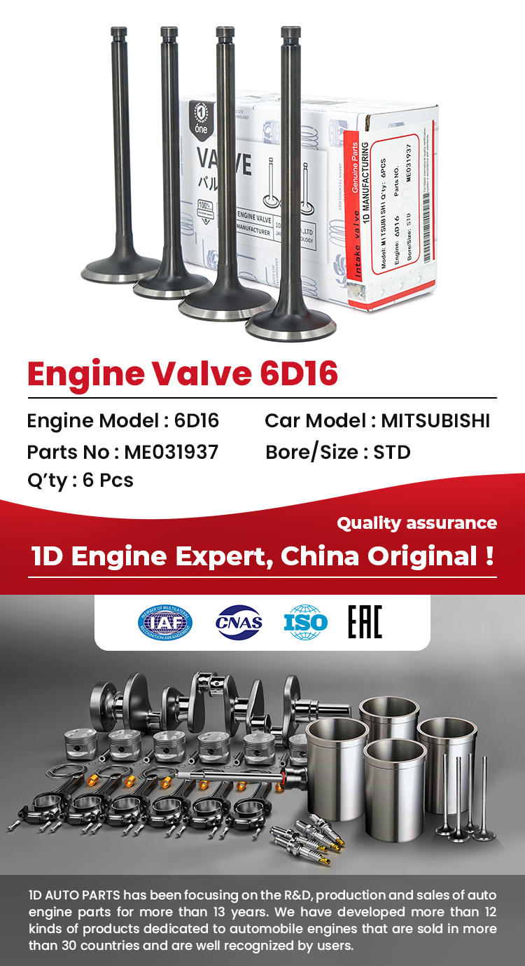 MITSUBISHI 6D16 Engine Valves 