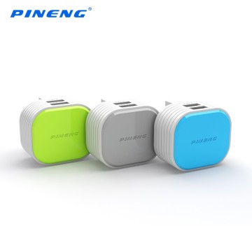 PINENG PN-501 UK Standard adapter with dual USB