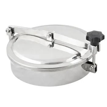 Stainless Steel 304 316 Food Grade Tank Manhole Covers for Beer, Milk, and Water Tanks