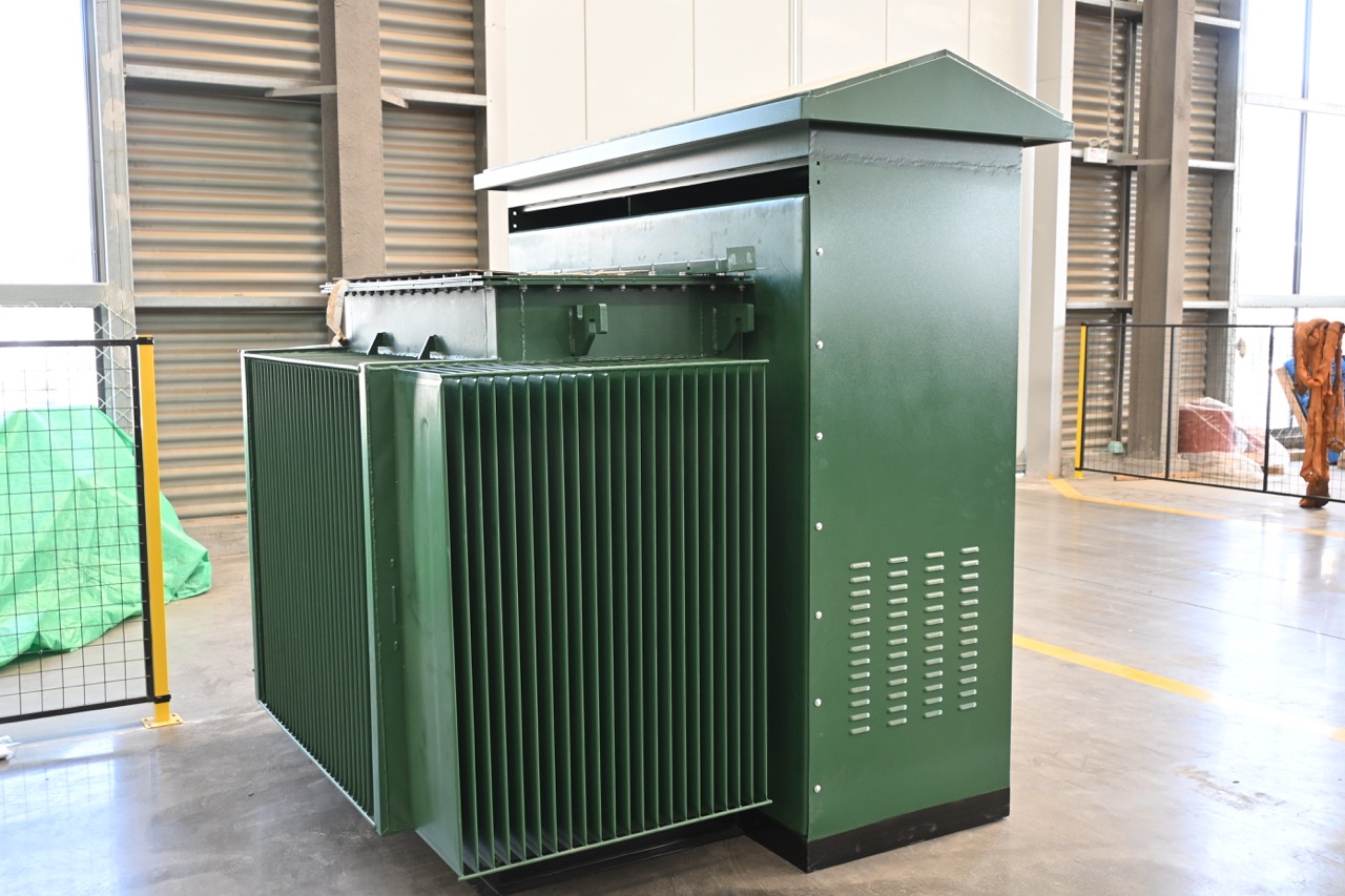 Outside of Combined Substation showing its compact, weatherproof design