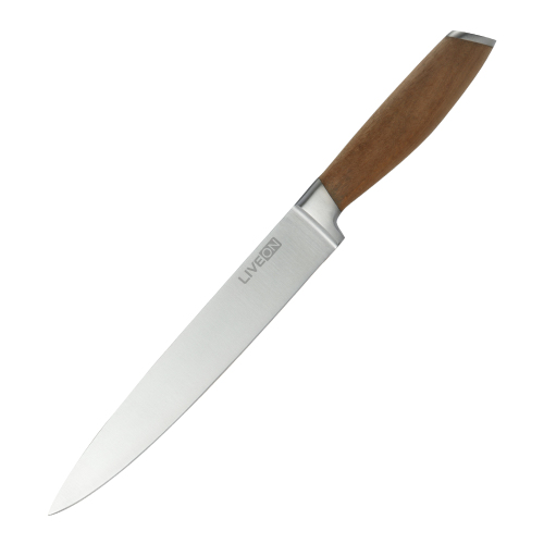 8 INCH SLICING KNIFE WITH WALNUT HANDLE