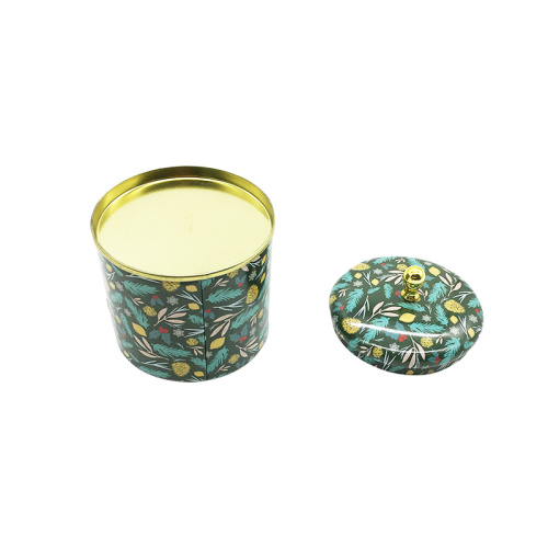 Gift Box Tea Tin Can Round Tea Pot Coffee Tin Box Customized Factory