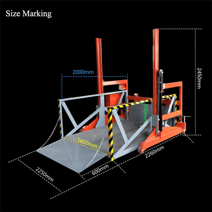 Load unload Portable dock lift