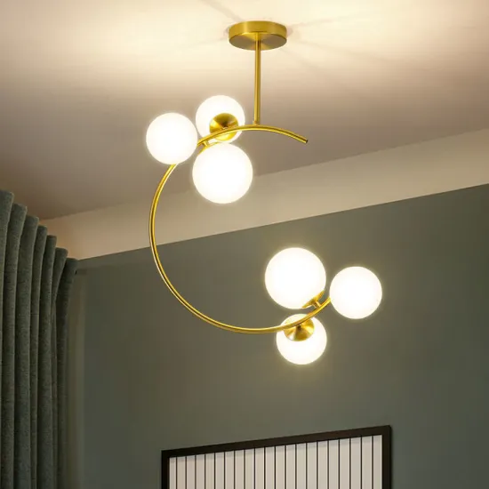 Creative Nordic Aisle Lights: Balcony, Ceiling, Net Red Chandeliers, Restaurant Lighting, Magic Bean Light, Luxury Gold Chandelier