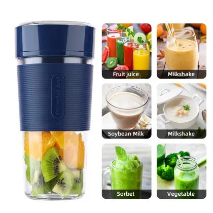 Portable USB Rechargeable Mini Kitchen Appliances: Fresh Juicer Blender