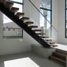 Mono Stairs Indoor Design with Solid Wood Steps