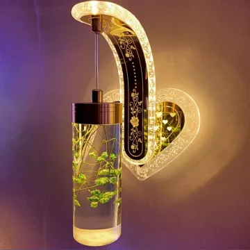 DGLUX Acrylic Crystal Wall Lamp - Modern Minimalist Dual Color Wall-Mounted Lamp
