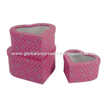 Paper Gift Boxes with PVC Window, Customized Designs Acceptable