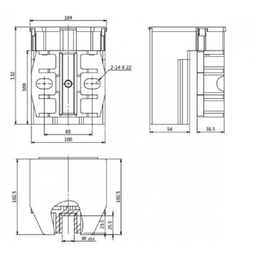 Führungsschuh für Heimaufzüge 10mm 16mm