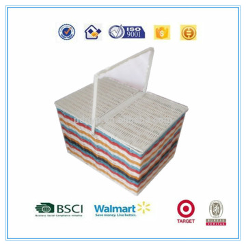 2016 New style Plastic basket pp picnic basket ,breakfast basket,storage basket used in park,trip