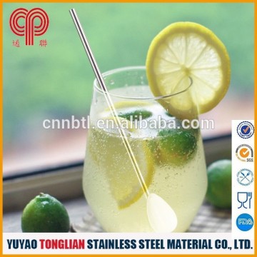 Food grade stainless steel straw spoon