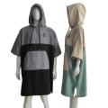 microfiber dry poncho changing robe with logo embroidery