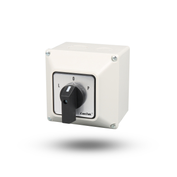 Cantak LW26-32 L-O-P 3P IP65 CE Certified Electric Change Over Switch with Box for Solar Systems