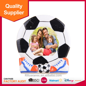 Creative sports football memorial ceramic secure photo frame