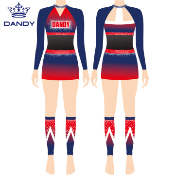 Uniformes de cheerleading pour jeunes sublimés en maille