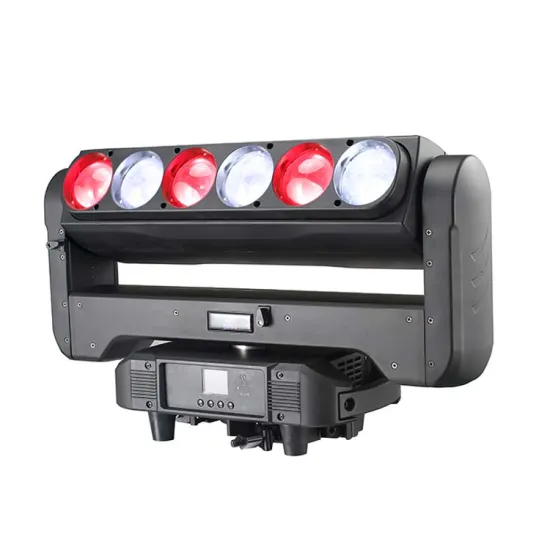 6x60W Zoom Wash Moving Head RGBW LED 4in1 for Disco, DJ, Party, Wedding, KTV, Professional Stage Light