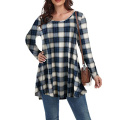 Plus Size Tunic Tops Long Sleeve Shirts