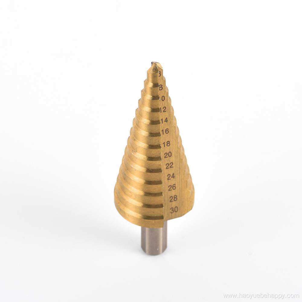 HSS Cone Titanium Coated Step Drill Bit