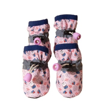 Fast Shipping Wholesale Anti-Slip Taslon Luxury Pet Shoes - Pink/White Dog Shoes (4PCS) for Small/Medium