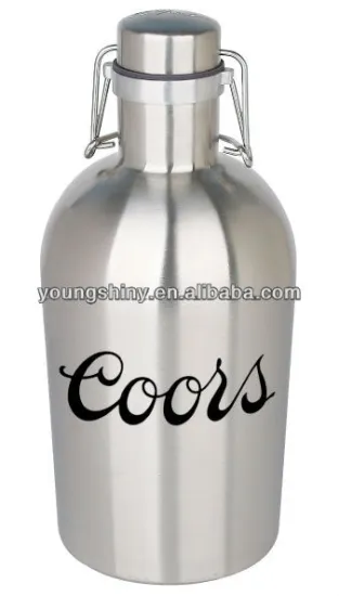 2L SINGLE WALL STAINLESS STEELL BEER BOTTLE