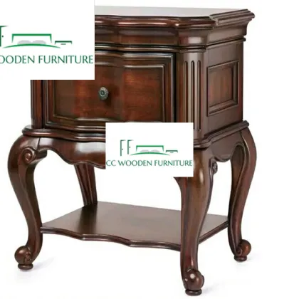 American bedside table classical solid wood bedside table yellow poplar bedside table end table