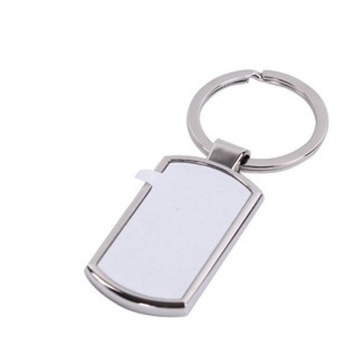 Wholesale 3mm Metal Heat Transfer Keychains with Single Sided Printing