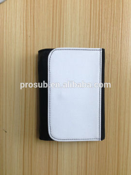 sublimation heat transfer PU material blank wallet of middle size