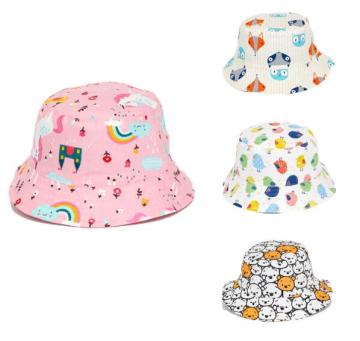 Wholesale Full Printed Beach Bucket Hats - Fashion Wide Brim Unisex Fisherman Caps