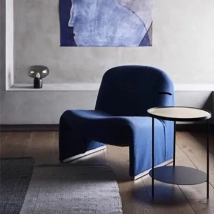 Nordic Simple Leisure Modern M-Shaped Hotel Fabric Chair