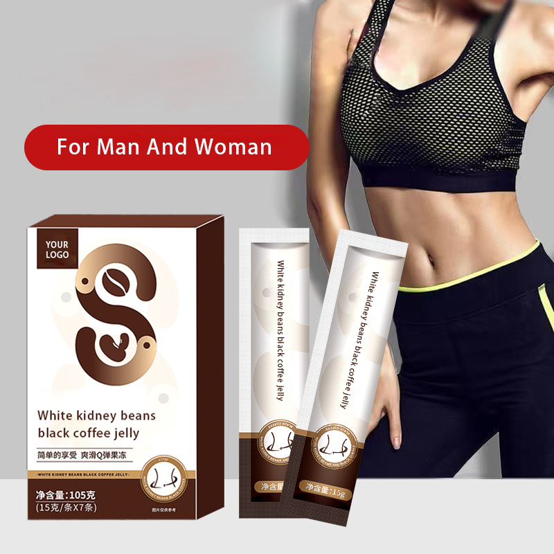 OEM/ODM Weight Management Natural Weight Loss Jelly For Women Detox White Kidney Beans Extract Slimming Black Coffee Jelly