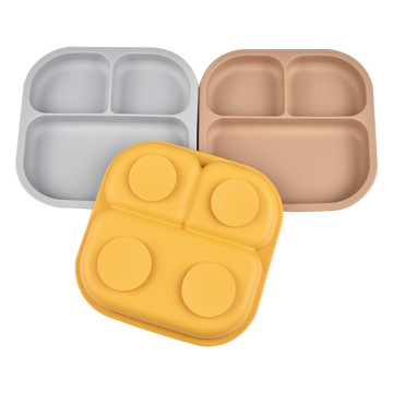 Plăci de aspirație pătrate din silicon ecologice pentru sugari