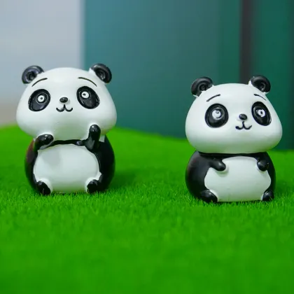 Cute Cartoon Resin Panda Aquariums & Accessories
