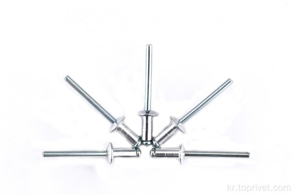 4.0mm Aluminiuml/Steel Dome Head Open End Blind Rivets