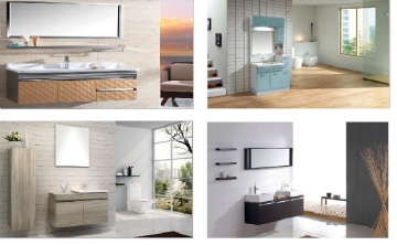 European Style UV High Glossy Bathroom Cabinet
