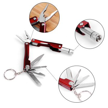 6in1 pocket scale multi-tool outdoor survival sos kit for camping hiking biking climbing, traveling