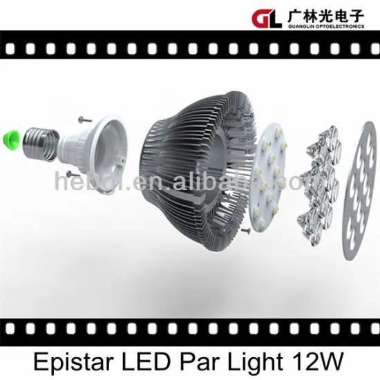 Epistar LED Par Light 12W 100lm/w