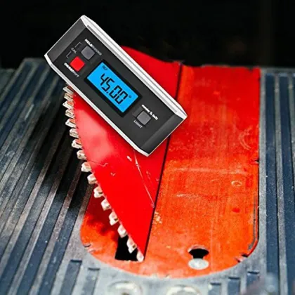 Digital Protractor, Angle Finder, Inclinometer: Magnetic V-Groove 0-360° Level Protractor
