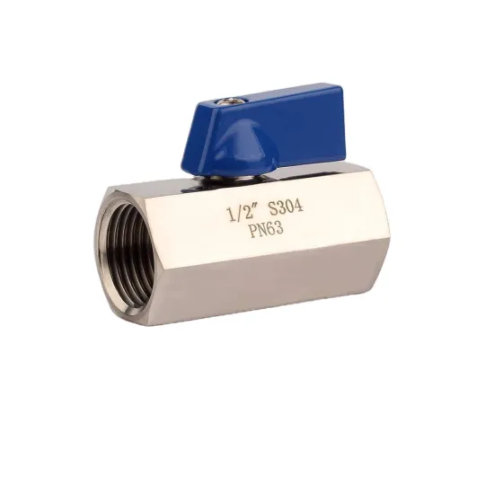 Mini 1/8" Air Ball Valve Stainless Steel Food Grade Mini Ball Valve with NPT Female Thread