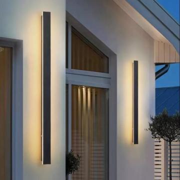 防水ガーデン線形長いストリップウォールスコニースLED屋外照明器具