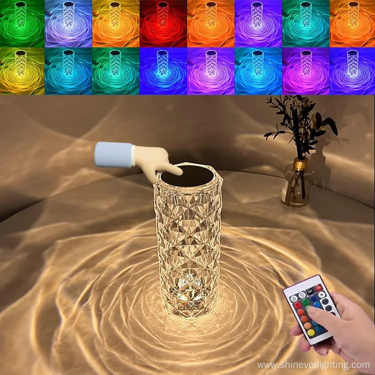 Rechargeable Touch crystal Table Light Lamp