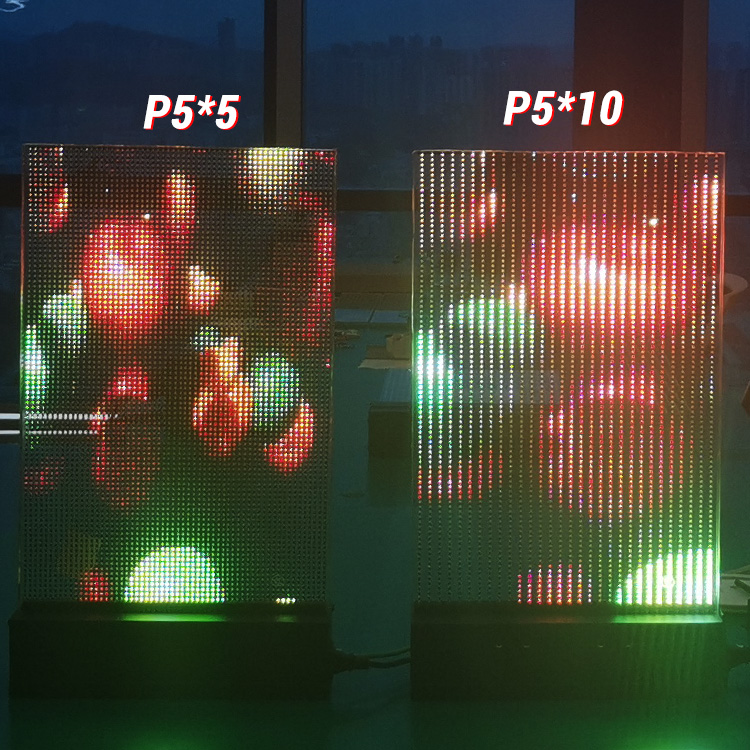 RGB -LED -Videoglas -Display transparentes Gebäudeglas